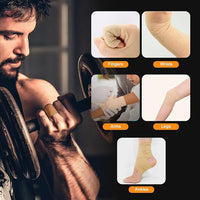 OK TAPE Self Adherent Cohesive Bandages Wrap 12Packs, 2 Inches X 5 Yards, Non-Woven Self Adhesive Athletic Sports wrap Tape, Vet Wrap Bandages Tape, for Thumb Finger Wrist Ankle (Black)