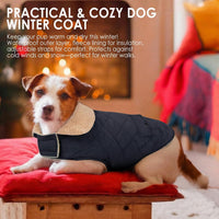 Dog Winter Coats for Small Dogs Puppies - Solid NavyBlue / X-Small - image 2