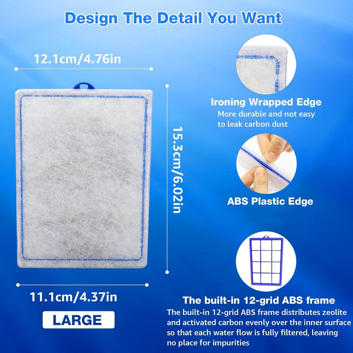 xbbwmrs 12-Pack Large Aquarium Filter Cartridges Compatible - L-16 Count - image 2