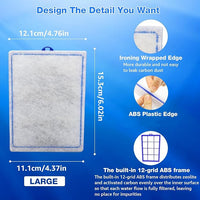 16 Count Assembled Large Filter Cartridges Compatible with Tetra Whisper Bio-Bag Filters 20i 40i IQ20/30/45/60 PF20/30/40/60, Large Replacement Filter Cartridges for Whisper Filters & Aquariums