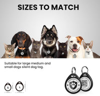 QR Code Cat Tags Personalized Small, Real-time Alerts, Pink – Essentials for Cats - 3 Pack Black / Large-1.2"*1.4" - image 3