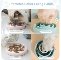 Slow Feeder Bowl for Cats and Small Dogs - Pink - image 3