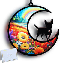 Original CCiaga DIY Dog Angel Memorial Suncatcher with Sympathy Card - 5-chihuahua