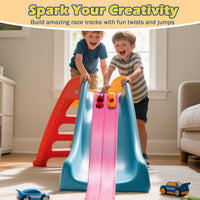Flex Tracks 15 Ft Starter Set Flexible Race Track for Kids 3+ - Pink - image 3