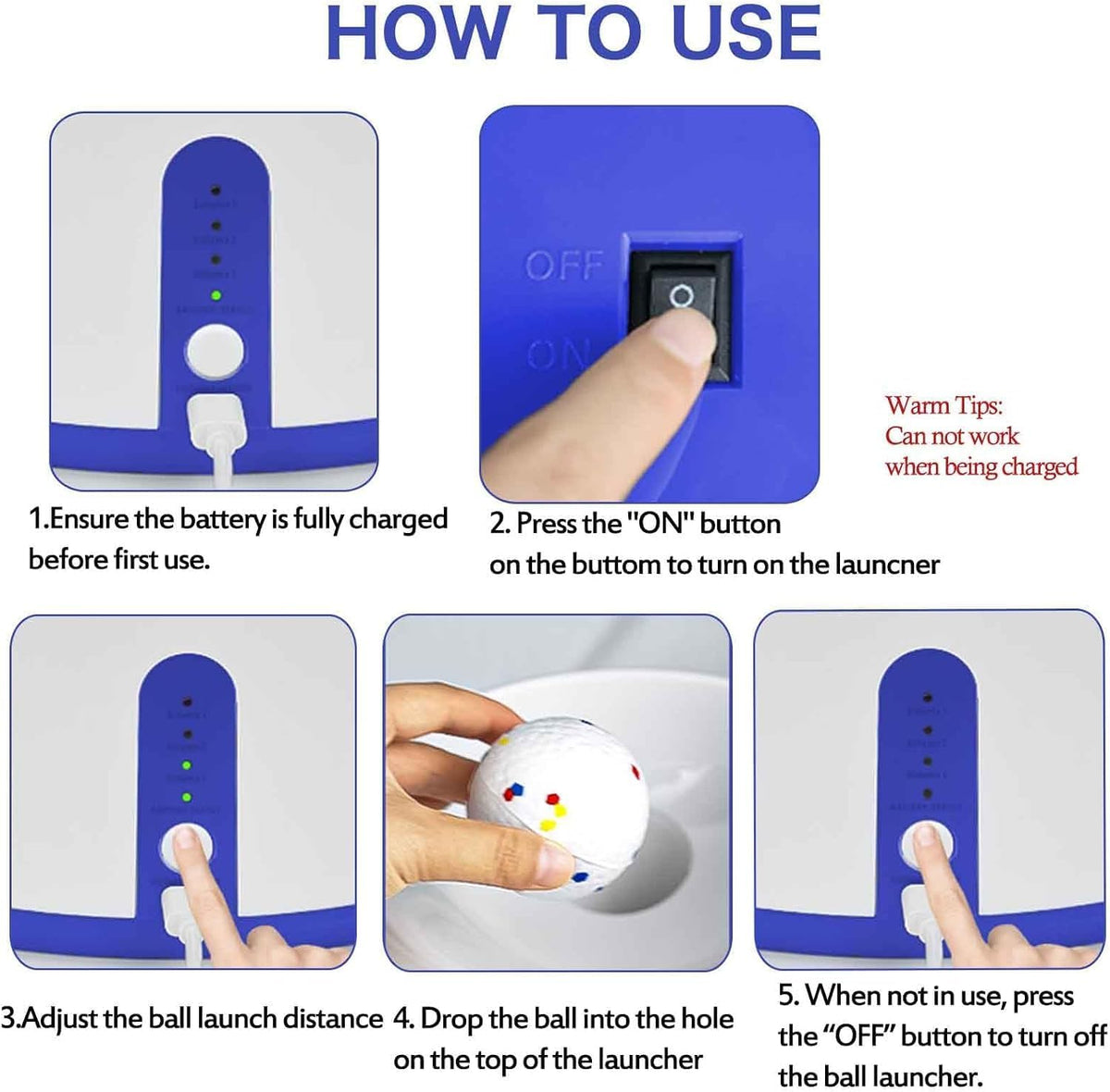 Automatic Dog Ball Launcher, with 6 2.3" ETPU Balls - image 4