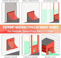 2-Pack Medium Dog Door Replacement Flaps with Screws – Essentials for Dogs - Medium*2 - image 3