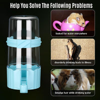 Weewooday 4 Pcs Bird Water Feeder Cage, Blue, White - Blue, White / 490 ml / Cute Style - image 4