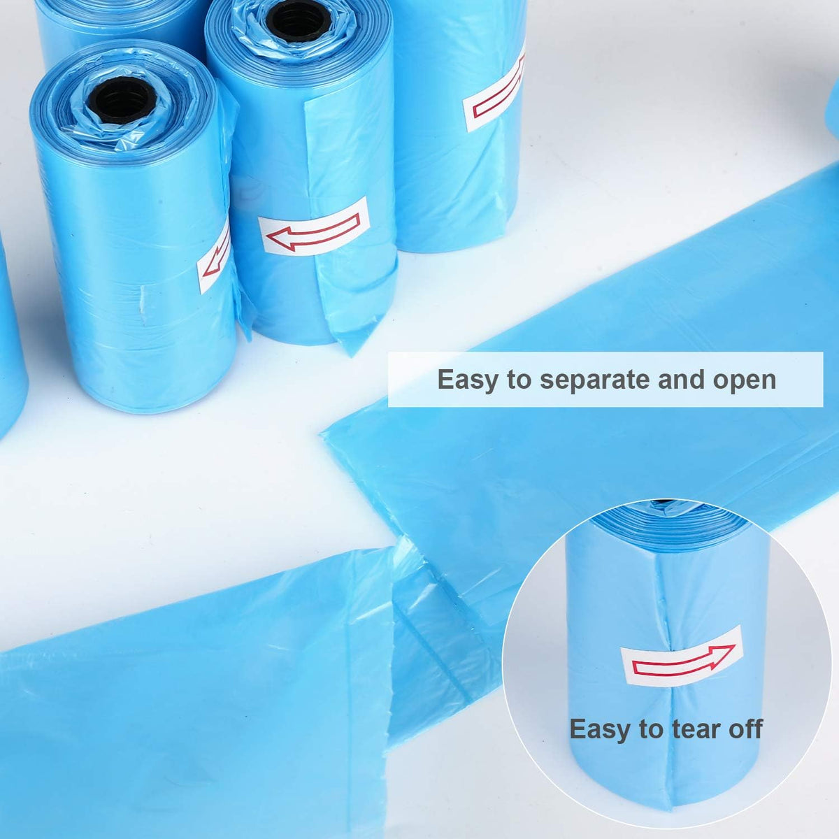Dog Poop Bags Rolls, Thick Doggie Poop Bag with Dispenser - image 4