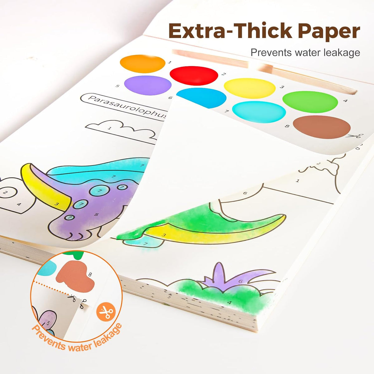 Jar Melo Paint with Water Books for Toddlers, Animals – Fun for Kids & Family - Dinosaur - image 2