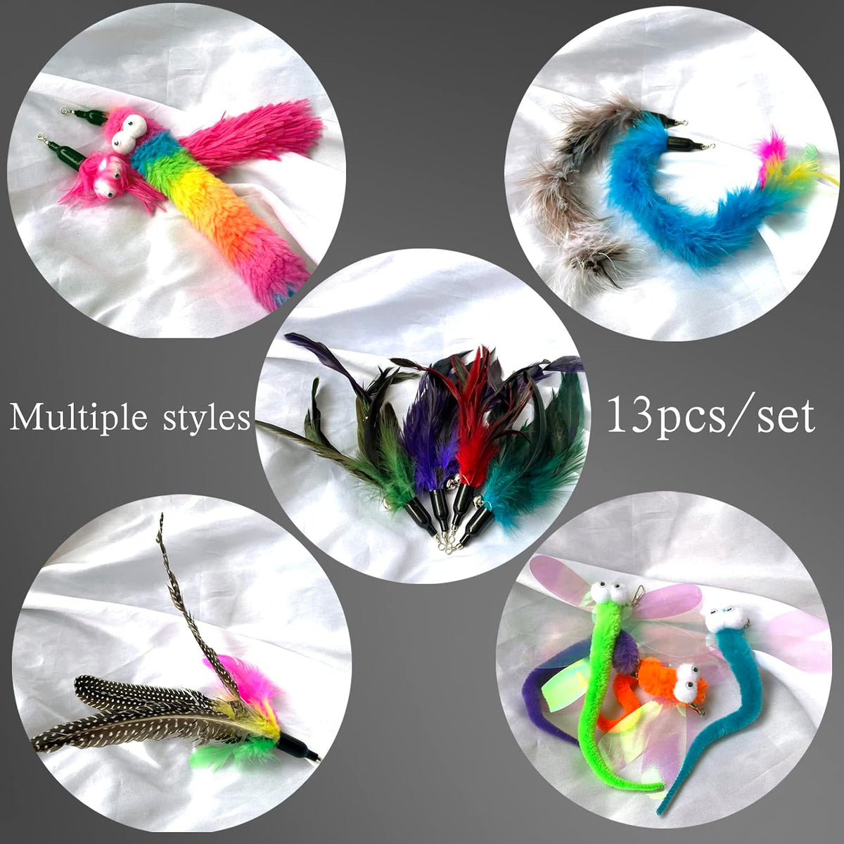 AcceLeah 16Pcs Cat Wand Refills - 13Pcs - image 3