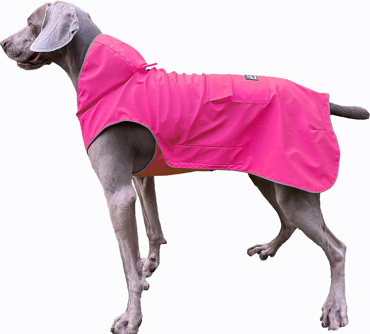 Dog Raincoat Waterproof Reflective Jacket - 3X-Large / Pink