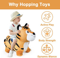 Bouncy Pals Bull Hopping Horse - Tiger - image 2