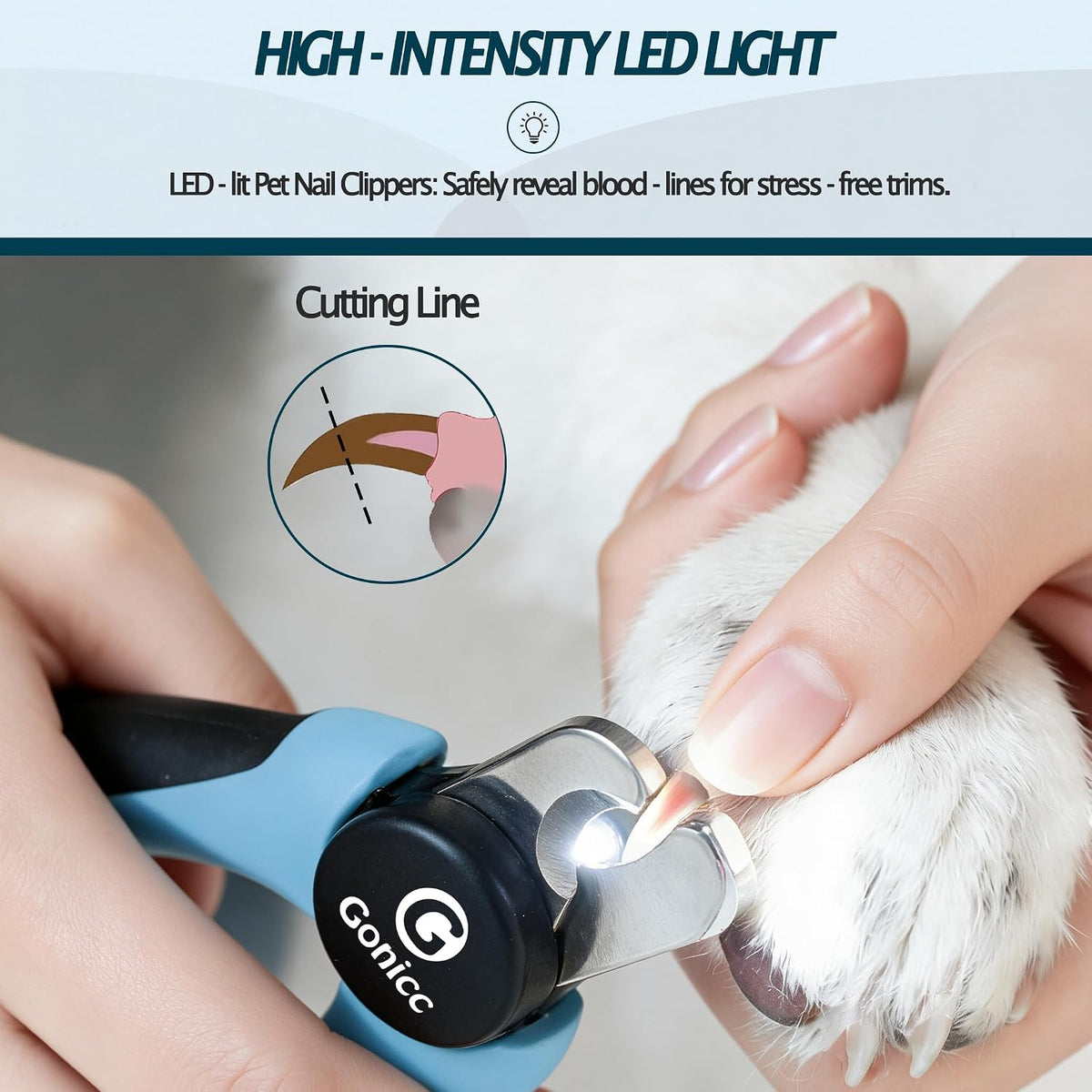 gonicc Professional Dog & Cat - LED Light For Small Dogs and Cats - image 2