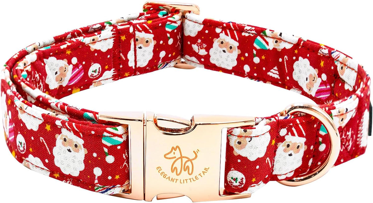 Elegant little tail Fall Dog Collar - Santa Claus / X-Small (Pack of 1)