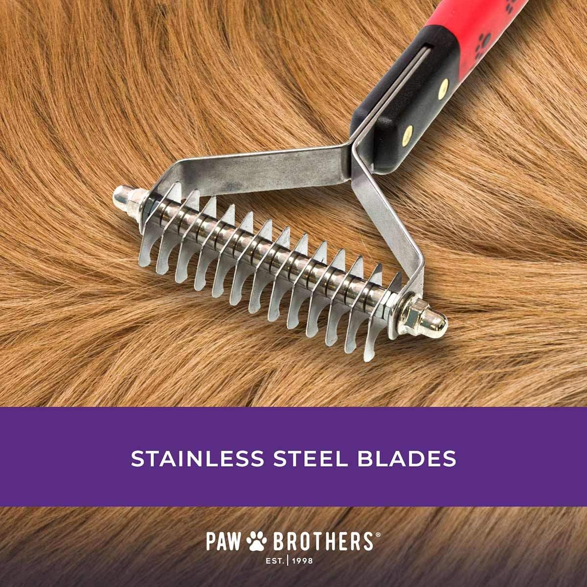 RYAN'S PET SUPPLIES Paw Brothers 13-Blade Coarse Double Wide - 10 Blade Medium - image 4