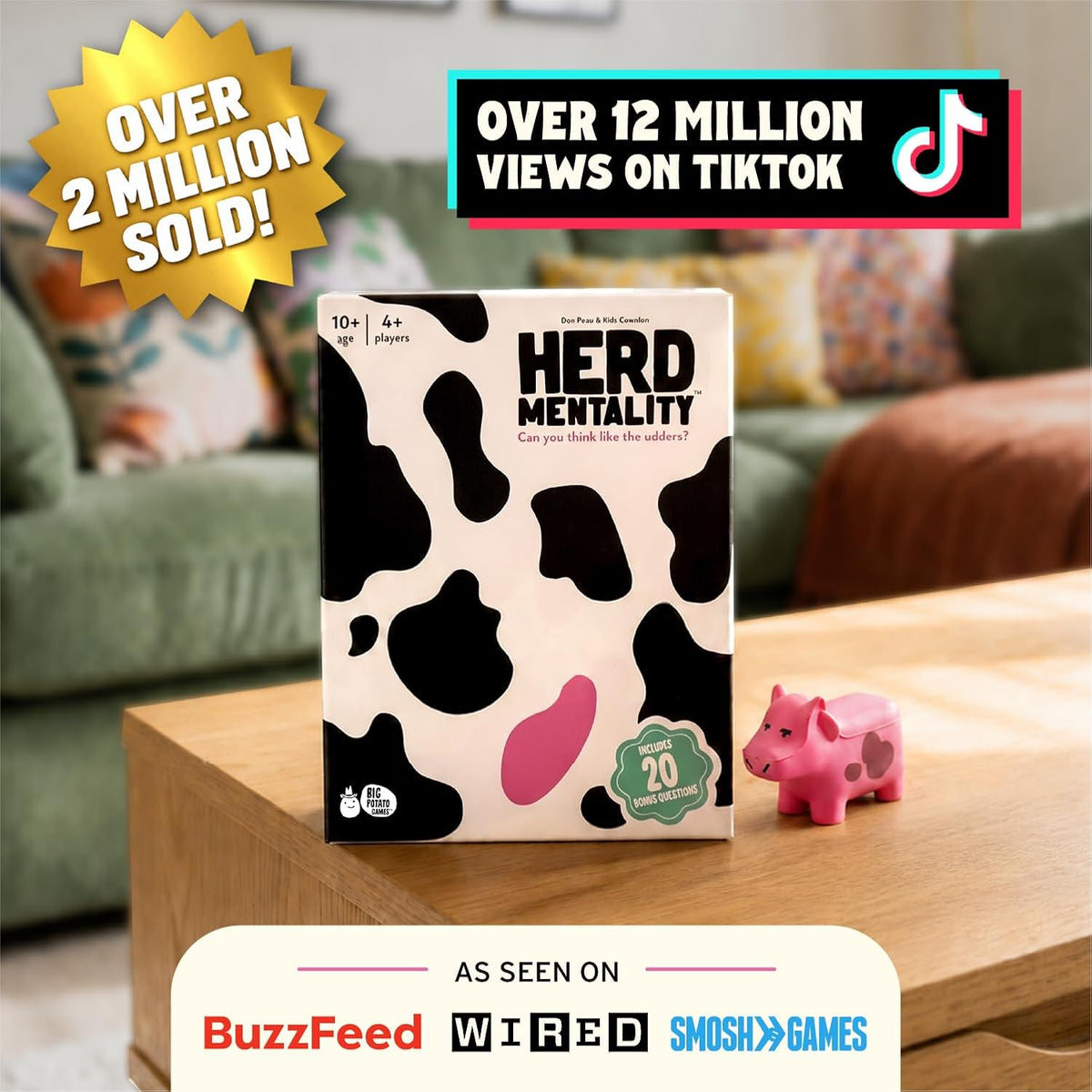 Herd Mentality Board Game: #1 Family Party Game, 4-20 Players – Fun for Kids & Family - Herd Mentality - Main Game + Bonus Content - image 2