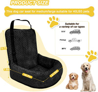 Dog Car Seat for Small Medium Dogs - Black / Small - image 4