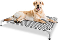 Kuntrust Elevated Outdoor Dog Bed, Medium Size, Cotton Material - Triangle / 4 sided X-Large