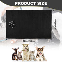 Chumia 4 Pcs Dog Towels for Drying - 16 x 32 Inch / Black - image 4