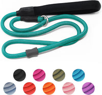 Strong Slip Rope Dog Training Leash - 1/2" x 6ft / Green