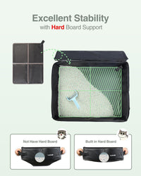 Luxtude Travel Litter Box for Cats, Portable and Easy to Clean – Daily Care for Cats - Black / Large - image 2