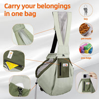 Dog Carrier Sling, Dog Carriers for Small Dogs Up to 20lbs - Army-green - image 4