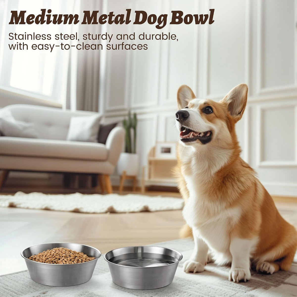 Elevated Dog Bowls for Medium&Small Dogs - 6 Cups / Basic Bowl - image 2