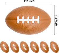 MIDELONG 6 pack of mini foam footballs, about 2.2 inches long - view 2