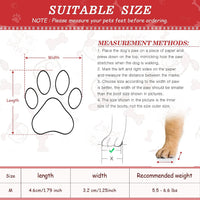 Frienda 4 Pcs Winter Dog Jacket Boots Set Red Snow Waterproof Pet - image 4