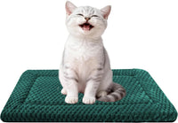 Dog Bed Mat, Reversible Crate Pad - 18"L*14"W*1.5"Th / Dark Green-1pc