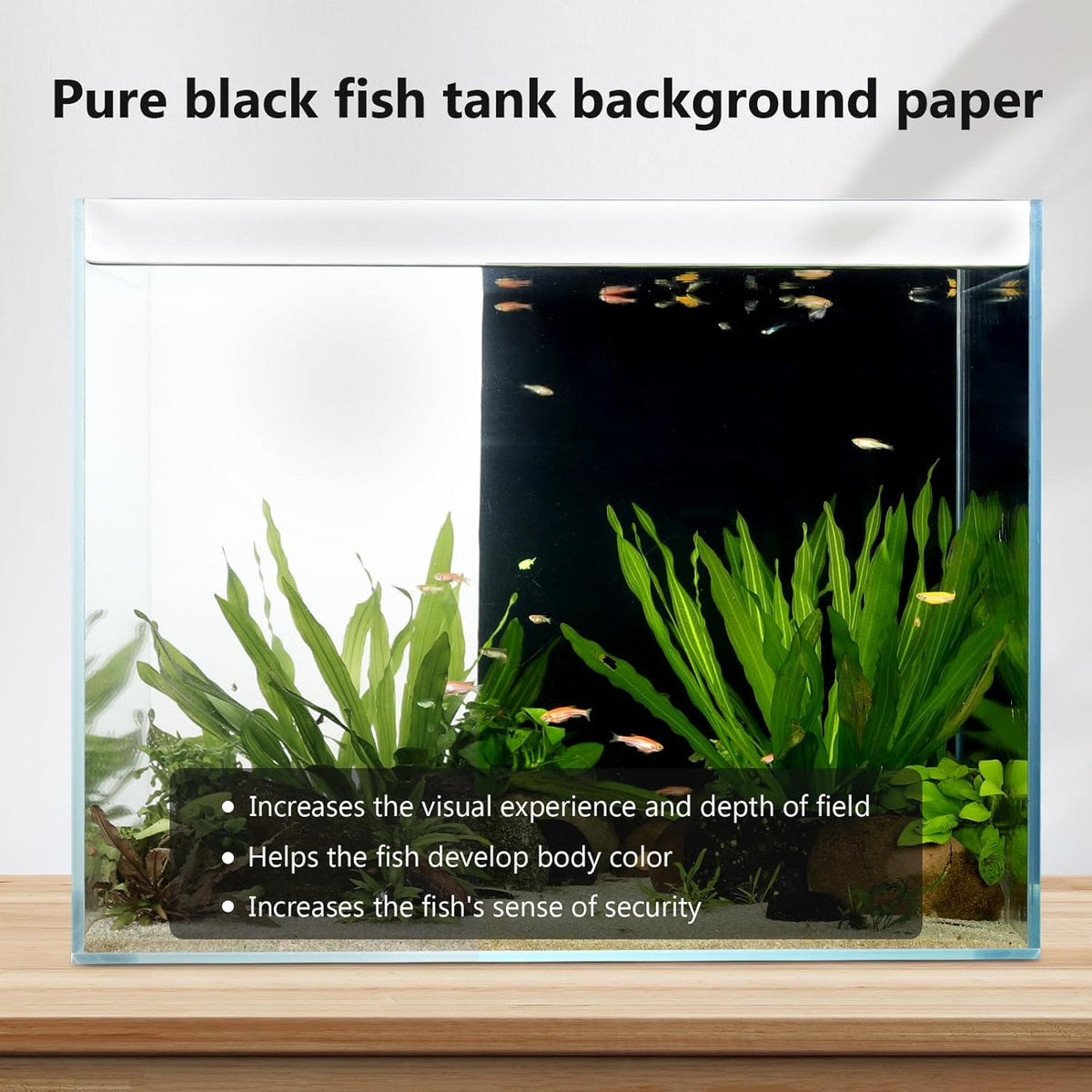 Aquarium Background Paper Decor Fish Tank Backdrop Wallpaper - Matte finish / 23.6“H×78.7”L - image 4