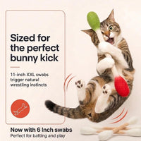 Glaciart One XXL Swabs Cat Toys with Catnip, 2 Pk - Mixed Swabs / Regular - image 2