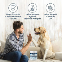 40% IgG Grass Fed Colostrum for Dogs, High IgG Third Party Tested, Immune Support, Skin & Gut Health, Seasonal Allergy & Itch Relief, Made in USA, 2.5 Oz