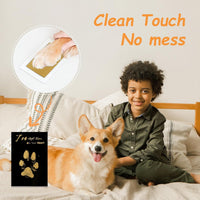 Inkless Paw Print Kit, Dog Paw Print Kit, Dog Nose Print Kit - Gold/Black / Medium-Large 4 Pack - image 2