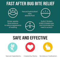 quitch Bug Bite Itch Relief Patch Kids, Bug Bite Patch, Summer Travel Essentials for Kids, Mosquito Bug Bite Thing Alternative Summer Camp Essentials Itch Relief, Baby hydrocortisone Alternative