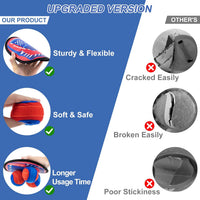 Aywewii toss and catch game with sticky hook and loop paddles and soft balls - view 20