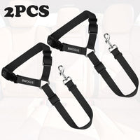 2 Pack Dog Seat Belt for Car, Headrest Restraint Safety Leads – Essentials for Dogs - Black / Not elastic - image 2