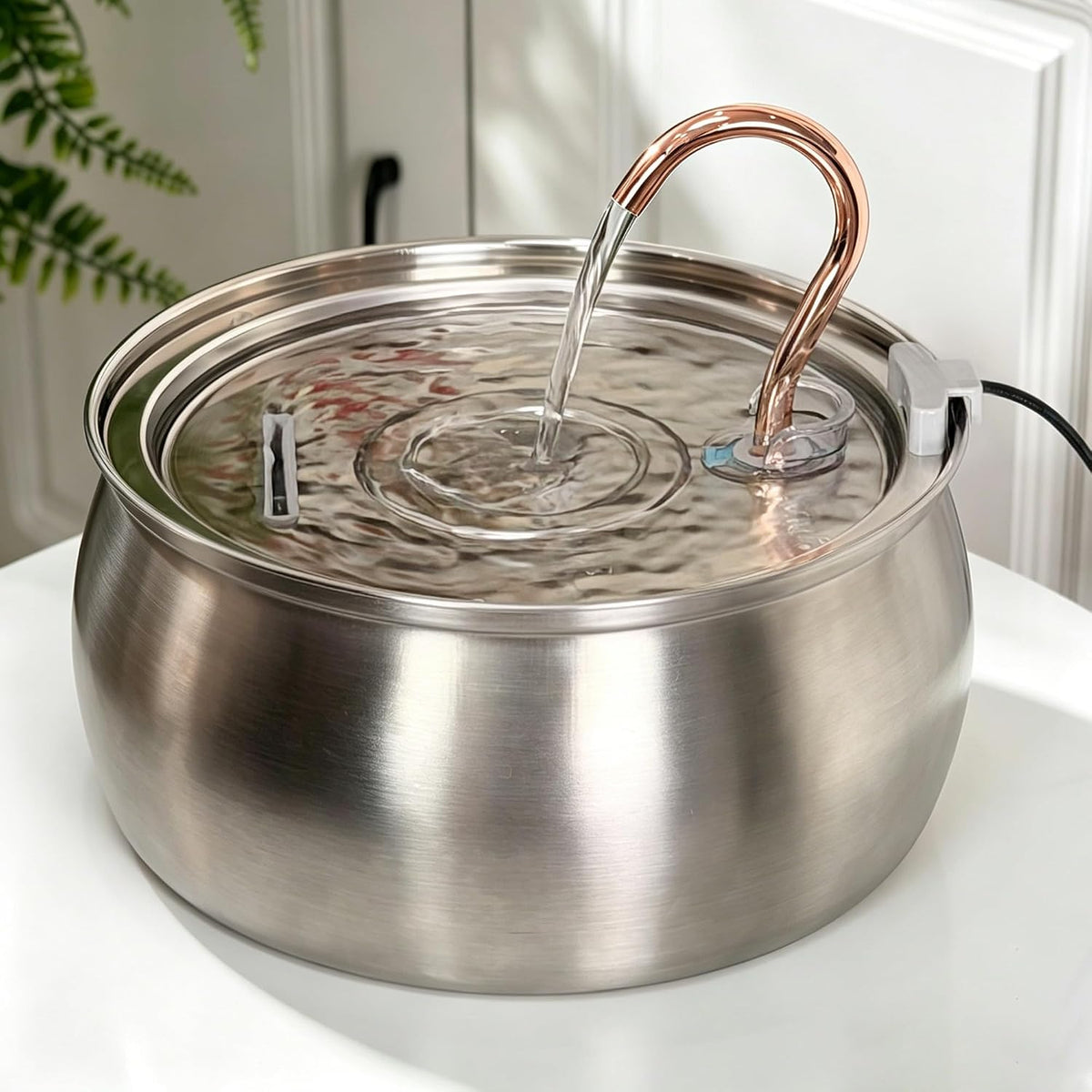 Tomxcute Stainless Steel Cat Water Fountain - image 2