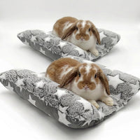 16.5 X 18in Washable Soft Rabbit Bed - Gray+Gray