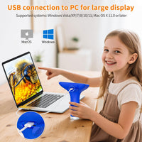 SKYBASIC Digital Microscope for Kids - 3"-Blue - image 4