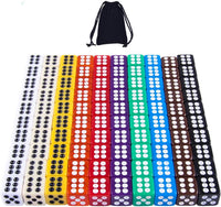 AUSTOR 100 Pcs 12mm Dice 6 Sided Game Dice Set with a Drawstring Pouch – Fun for Kids & Family - Solid Square, 12mm