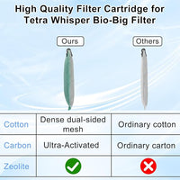 driamor 10 Pack Medium Filter Cartridges Replacement Compatible with Whisper 10i/IQ10/PF10 Aquarium Filter 5-10 Gallons