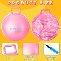 Lewtemi 6 Pcs Hopper Ball with Handle - Light Colors / 29 Inch - image 2