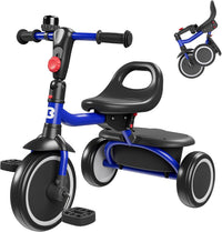 besrey Toddler Tricycle with Bell - Blue