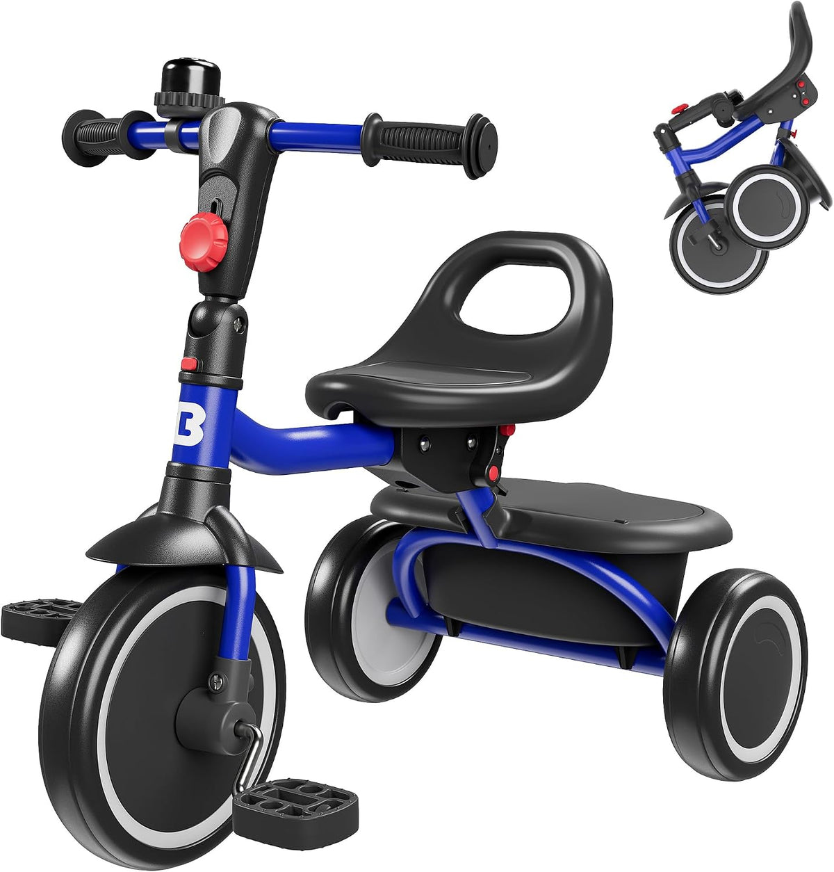 besrey Toddler Tricycle with Bell - Blue