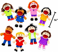 Fun Express Hand Puppets for Kids, 8 Multicultural - image 4