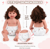 Babeside reborn baby doll diapers in pineapple, fox, flamingo and house prints - view 4