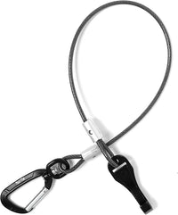 Mighty Paw Dog Seat Belt - Chew-Proof Metal Safety Restraint - Steel Braided Vehicle Tether - Rock Climbers Carabiner Included - Pet Car Leash Seat Belts - Dogs Car Safety Harness -Black, 40cm