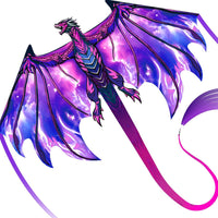SGftre Complete Kite with Handle, Line & Accessories - 1 / Speed Dragon Purple