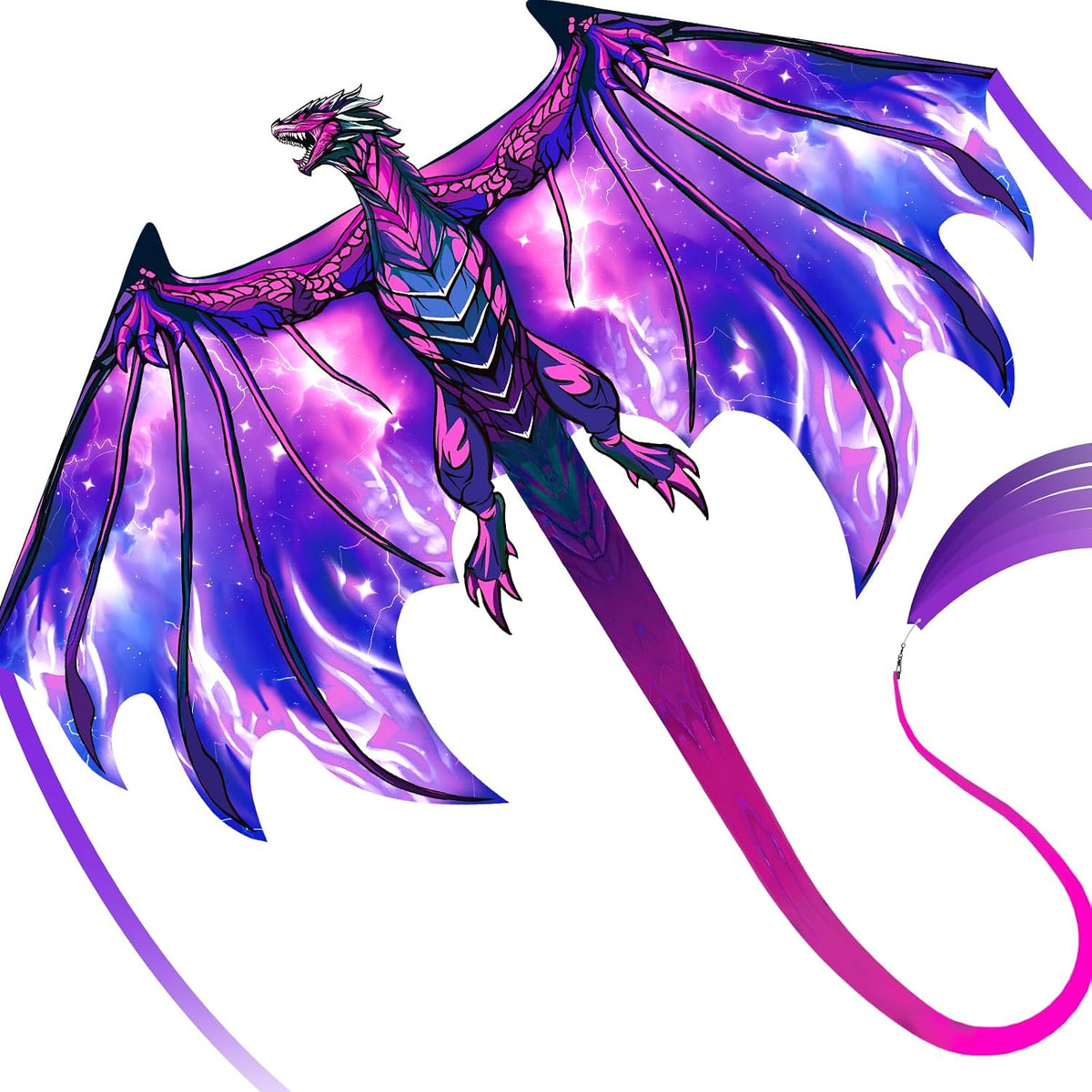 SGftre Complete Kite with Handle, Line & Accessories - 1 / Speed Dragon Purple